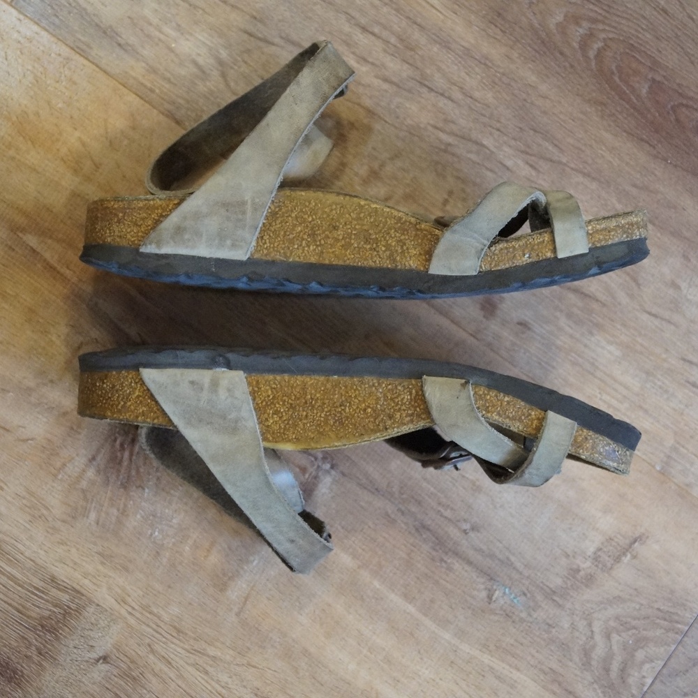 Birkenstock Yara Leather Sandals Tan Ankle Strap Size 35 EU Women - Picture 4 of 8